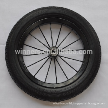 12" 14" pneumatic steel spoke rim lightweight bike wheel